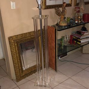 Lucite Floor Lamp